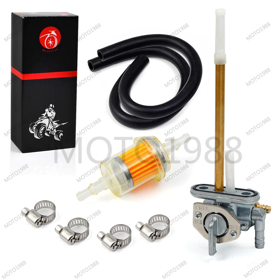 Fuel Valve Petcock Switch Assembly For Kawasaki 1987-2015 KLR650 KLR 650 Taps US - Image 2 of 4