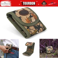 TOURBON Rifle Bullets Holder Ammo Carry Case Belt Attach Pouch Hunting Shooting