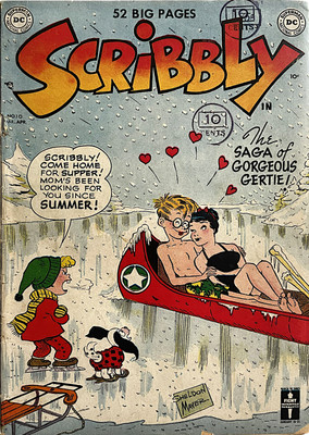 Scribbly 10 VG Good Girl National Periodical 1950 Golden Age Romance