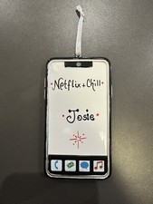 New Phone iPhone Personalized Christmas Ornament
