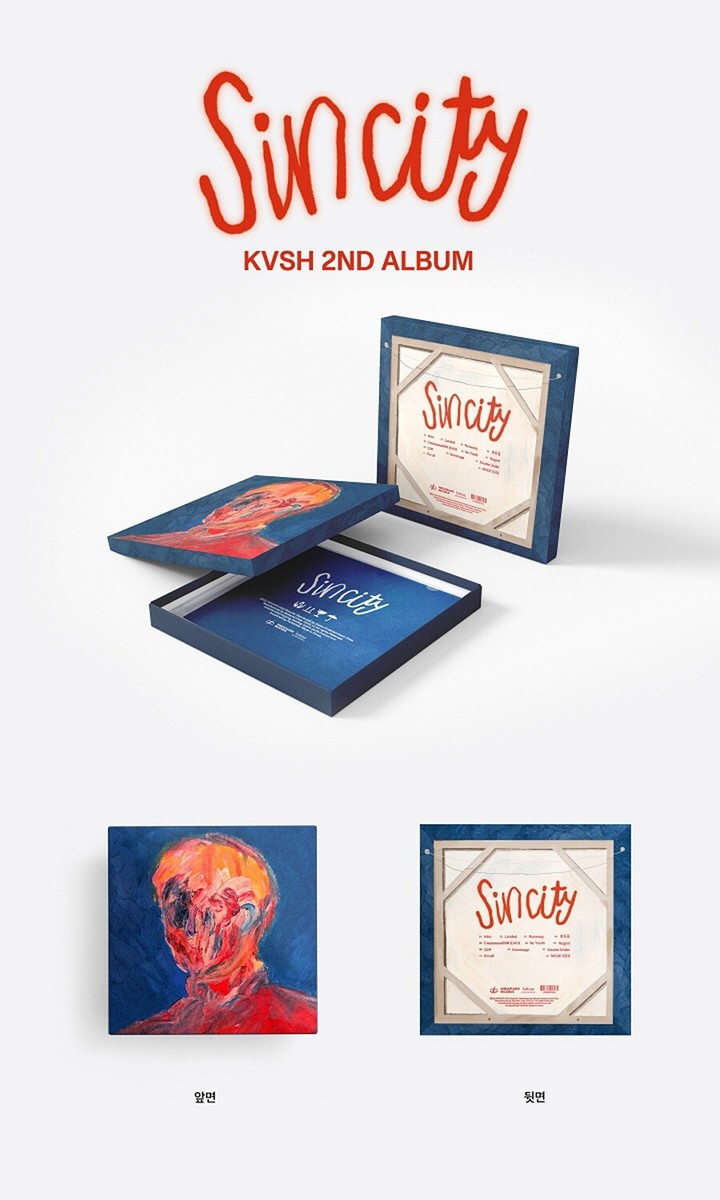 KVSH [SIN CITY] 2nd Album K.VSH CD+Booklet+5ea Sticker+2ea Poster