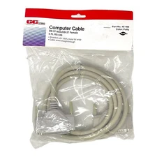 GC ELECTRONICS 45-466 COMPUTER CABLE DB37M / DB37F 6ft RS-449 NEW FACTORY PACKED