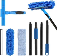 VITEVER Professional 69'' Window Squeegee Cleaner Tool with Extension Pole, 2-In