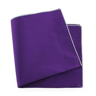 Tony & Paul. Cravate Italienne. Confection main, Soie. Violet Parme - Uni - FABRIQUE EN ITALIE