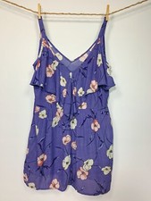 NEW WITH TAGS INDIGO FLORAL ROMPER BAND OF GYPSIES SIZE SMALL