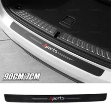 Carbon Fiber Sport Style Car Rear Bumper Trunk Protector Corner Trim Sticker