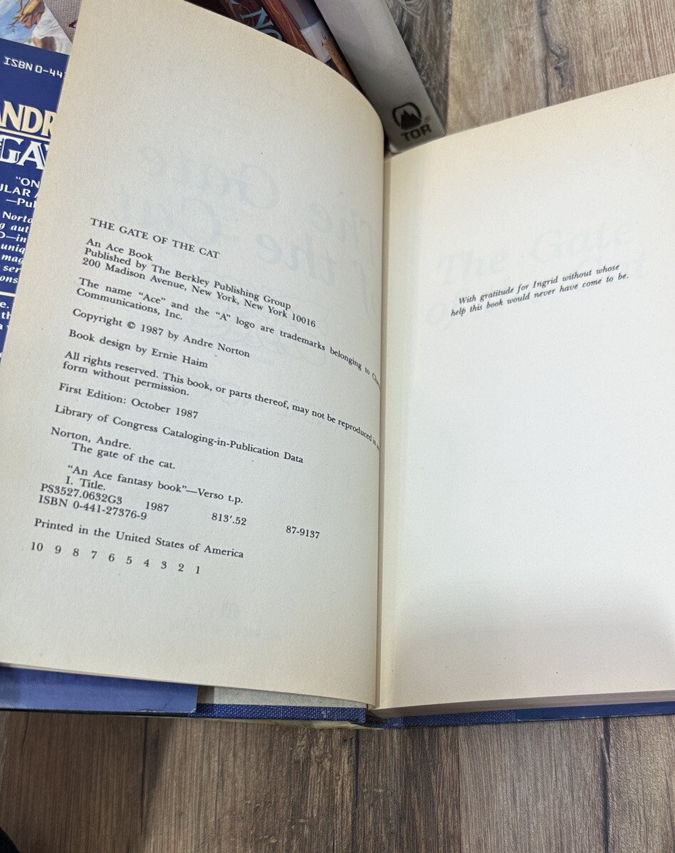 Andre Norton LOT of 6 HC Books Witch World Golden Trillium Sneeze on Sunday Cat