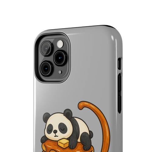 Cute Panda Pancake Tough Phone Case, Funny Phone Cover, Animal & Bear Lover Gift - 第 73/93 張圖片