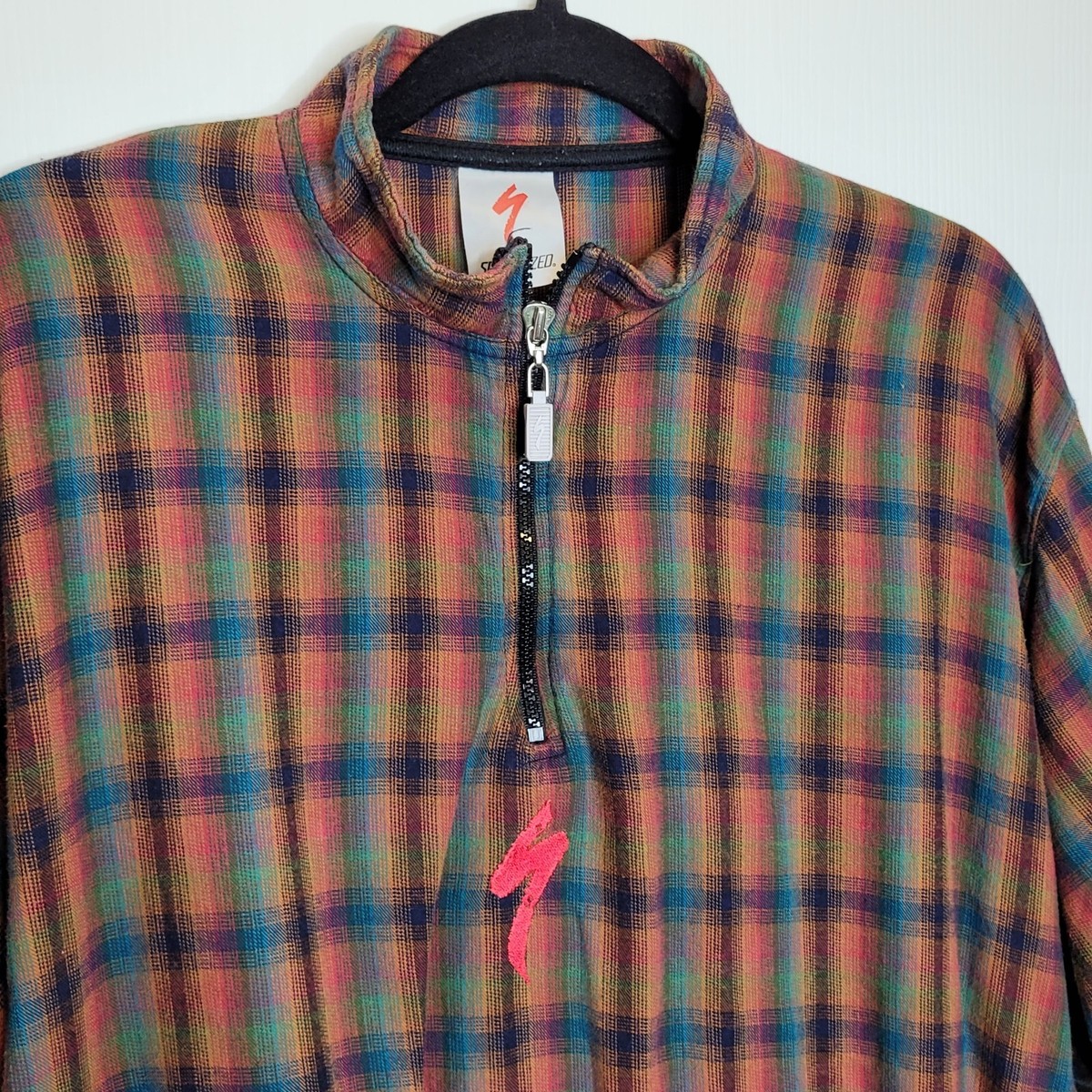 Specialized Cycling Short Sleeve Flannel Jersey Shirt XL
