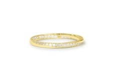 1ct Wedding Band Round Lab-Created Minimalist Anniversary 14k Gold Plated