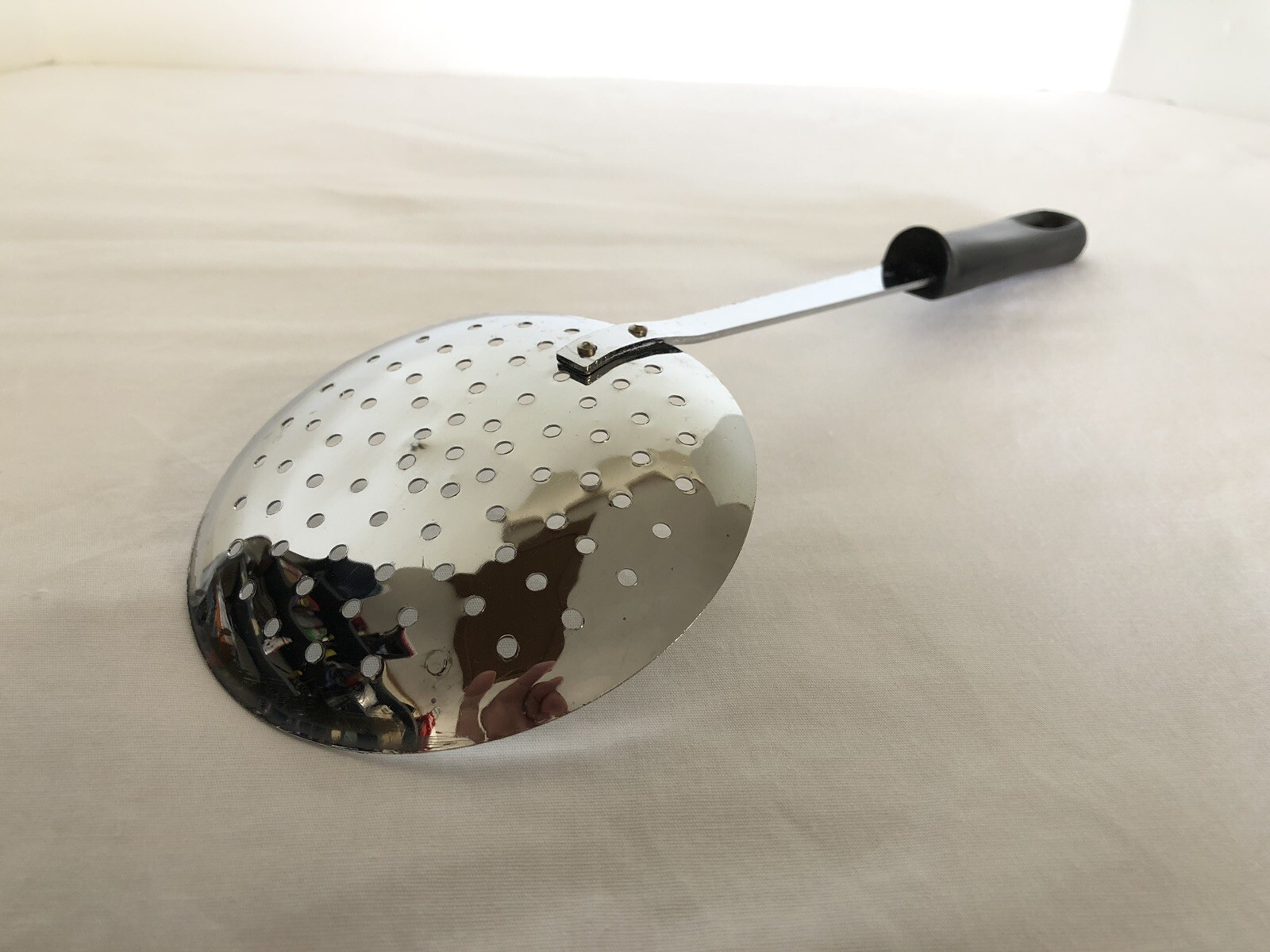 PERFORATED LADLE SKIMMER DEEP FRYING BASKET SPATULA CHANS KITCHEN 13