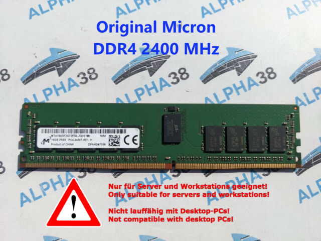 Micron 16 GB Rdimm ECC Reg DDR4-2400 Motherboard X11DPU Server RAM
