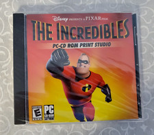 The Incredibles PC-CD ROM Print Studio Disney Pixar Win 98/Me/XP Computer