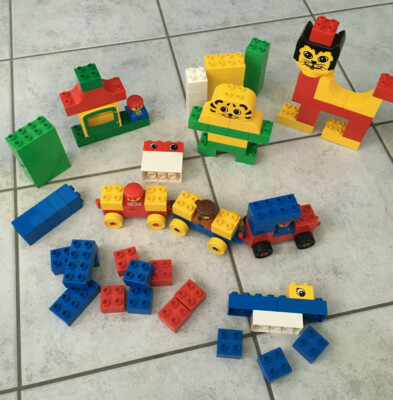 Lego Duplo PRE School  BASIC 2380 Basic Set Panda`s Building Bonanza Katze CAT
