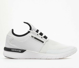 white lightweight trainers