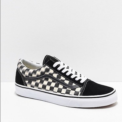 black and white checkerboard vans old skool