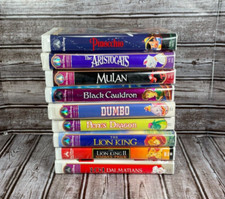 Lot of 9 DISNEY Masterpiece Collection Kids Children Family VHS Tapes