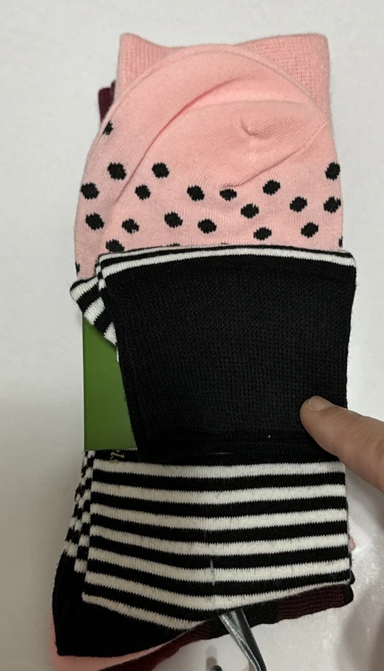 Kate Spade Mujer Pantalones Crew Calcetines 3 Pares Crew Rojo Conjunto Talla Única Nuevo con Etiquetas Foto 2 de 4