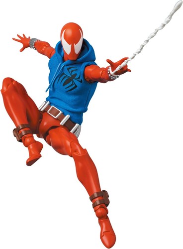 MAFEX No.186 Spider-Man SCARLET SPIDER Comic Ver. Medicom Toy Figure - Picture 7 of 15
