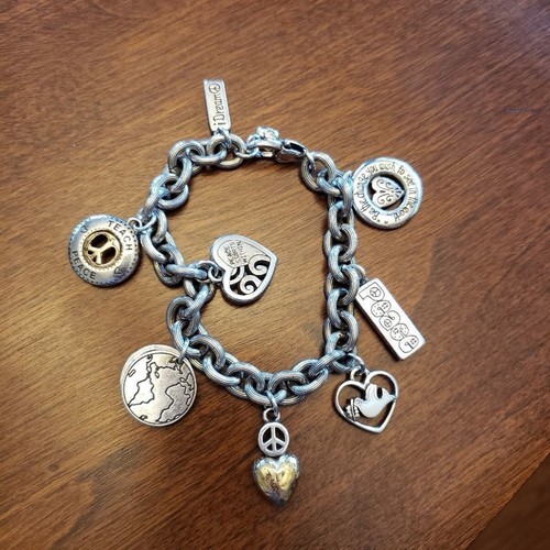 BRIGHTON dream peace 2007 charm bracelet