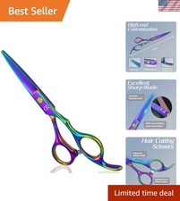 Lightweight 6.5  Rainbow Hair Shears - Japanese Steel for All Hair Types