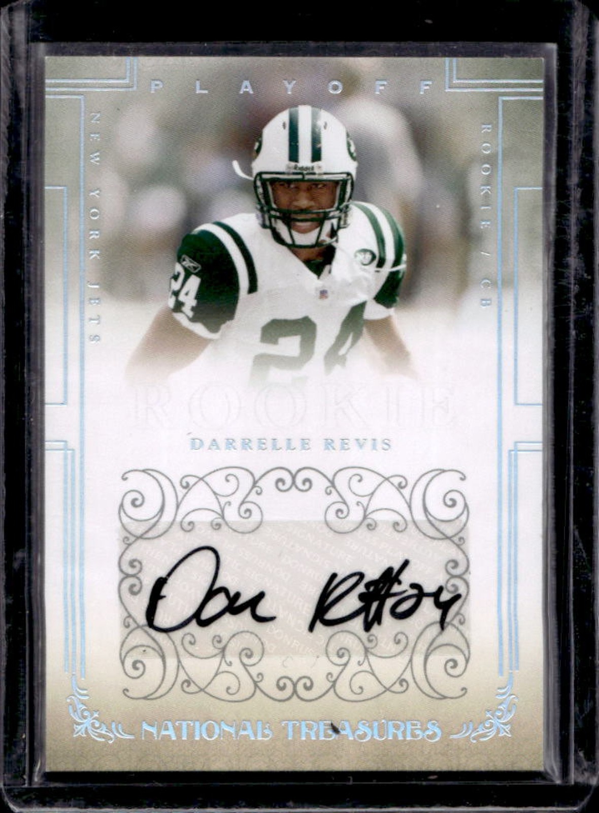 Darrelle Revis Playoff National Treasures #135 Autograph
