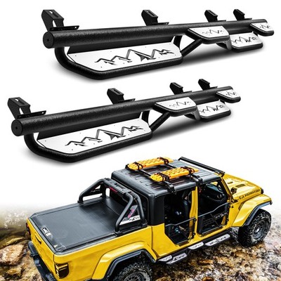6'' Drop Side Steps Running Boards For 2020-2026 Jeep Gladiator JT Nerf Bars