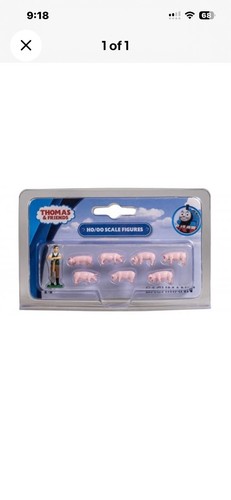 Bachmann escala HO Thomas & Friends granjero trotador y cerdos figuras paquete de 8 #33305 | Zustand: New