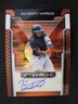 Echedry Vargas 2025 Leaf Optichrome Orange Autograph #/4 AU Miami Marlins