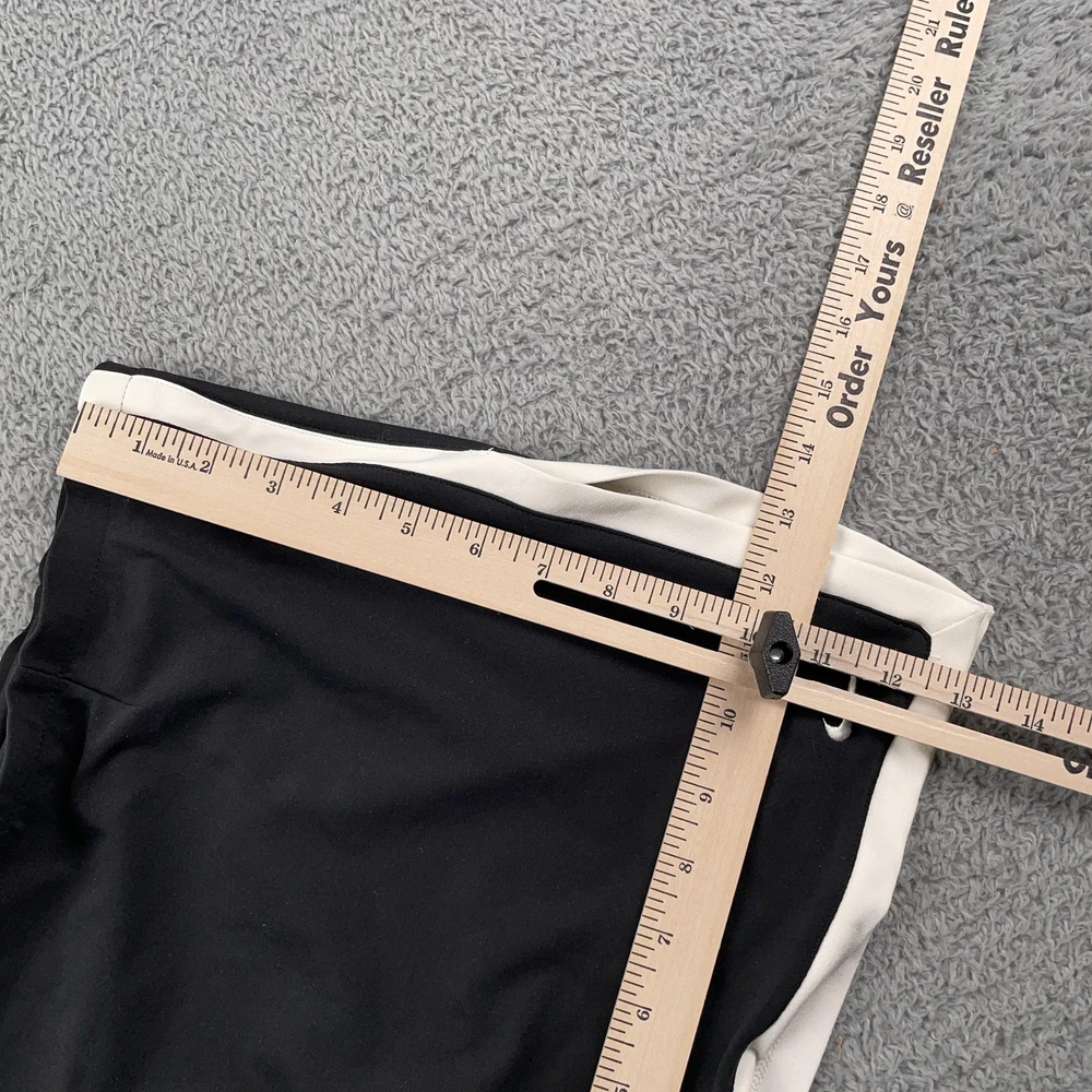 Nike Tennis Skirt Womens Large Black White Skort Built In Shorts Athletic Y2K