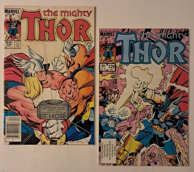  Thor #338 & 339 (2nd appearance of Beta Ray Bill!/1st app of Stormbreaker!)