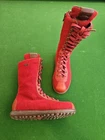 CAMPER KVADRAT  Boots Booties Retro Vintage Sneaker Look RED Size 37 (#box)