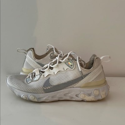 Women s 8.5 Nike React Element 55 White Iridescent