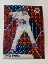 2021 Panini Mosaic Baseball Reactive Red - Will Smith - Los Angeles Dodgers