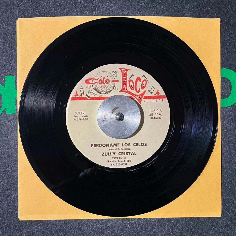 ZULLY CRISTAL Perdoname Buscando Amor 7” Latin Psych Soul Jazz Funk Colo-Loco NM - Image 3 of 4