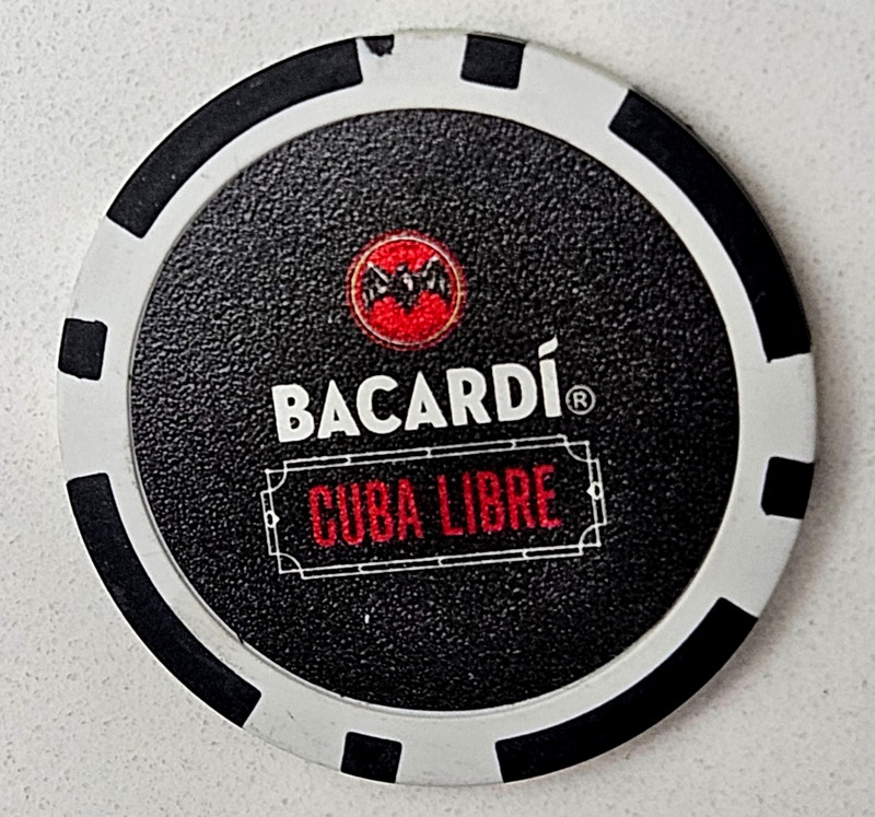 2010 ron BACARDI rum KUVA LIBRE Good for Drink Token Ficha PUERTO RICO Cud Error