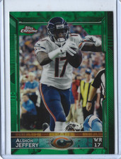 2015 Topps Chrome Alshon Jeffery Green Refractor Parallel Card 🏈Chicago Bears🏈
