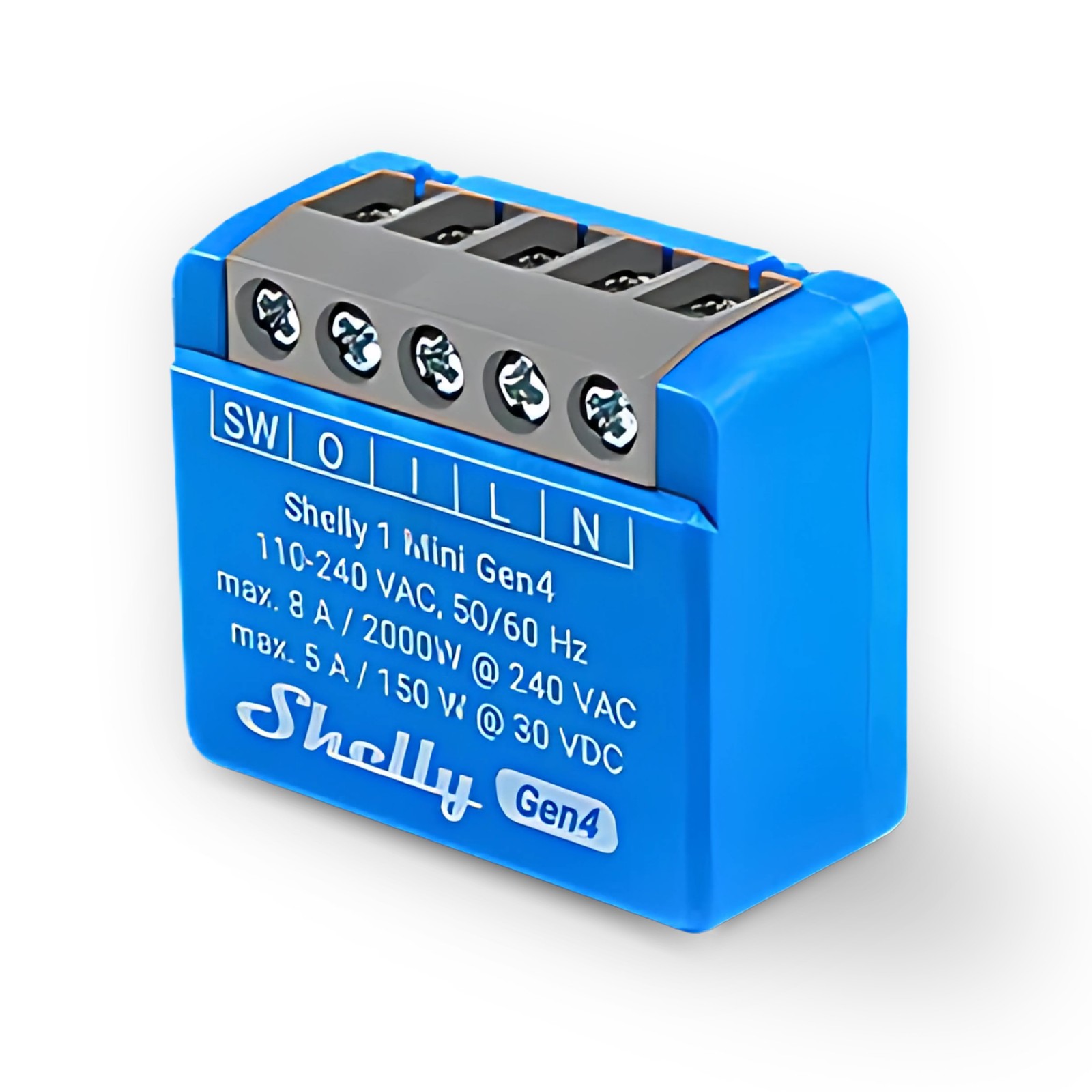 Shelly 1 Mini Gen4 Professionale: Relè Smart 8A Contatto Pulito