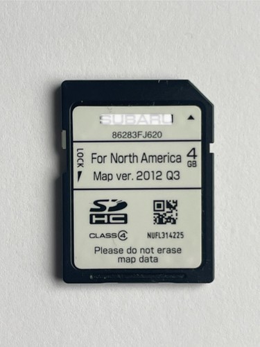 2013 2014 XV Crosstrek & Impreza Navigation GPS Data Map Sd Card. 86283FJ620