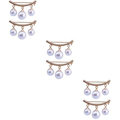  3 Pieces Perlenbrosche Broschen Für Kleidung Kleidungsaccessoire