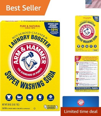 55 oz Super Washing Soda: Fragrance-Free Laundry Booster & Odor Eliminator