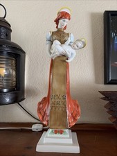 HEREND FINE PORCELAIN PEASANT MADONNA WITH CH...