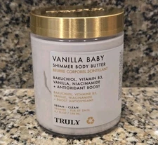 TRULY Vanilla Baby Shimmer Body Butter 6.7 Oz/198 ml NEW Free Shipping