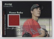 2004 Bowman Sterling Black Refractor 25/25 Homer Bailey #BS-HB Auto 0o48