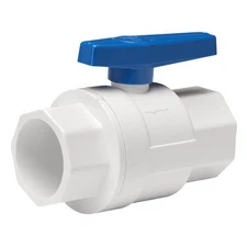 Homewerks 3/4 in. PVC Slip Ball Valve Full Port Quarter-Turn Lever For Non-Potab