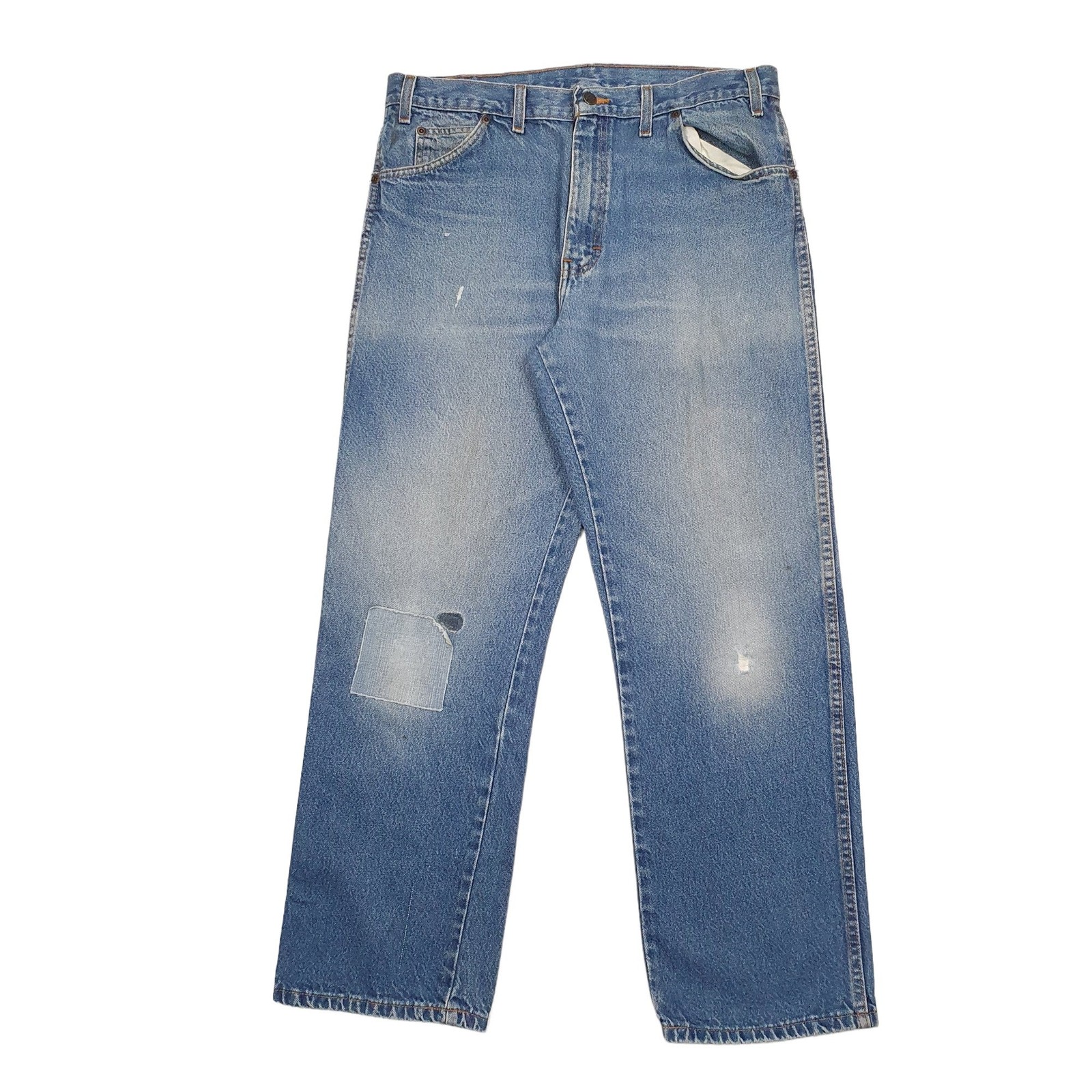 DICKIES Regular Jeans Straight Fit Blue Denim Trousers Mens W36 L30 image 2