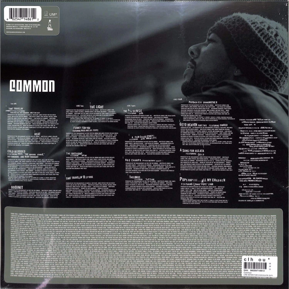 Common / LIKE WATER FOR CHOCOLATE (2LP) / Geffen / 0602514861 / 2LP - Immagine 2 di 2