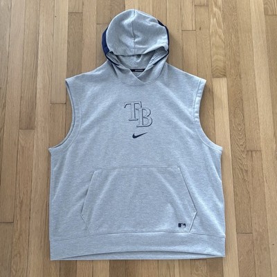 Nike Tampa Bay Rays Hoodie Pullover Sleeveless Sweatshirt 2023 XL Center Swoosh