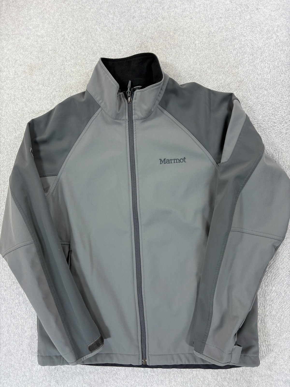 Marmot Soft Shell Full Zip Midweight Jacket (Men's Large) Gray