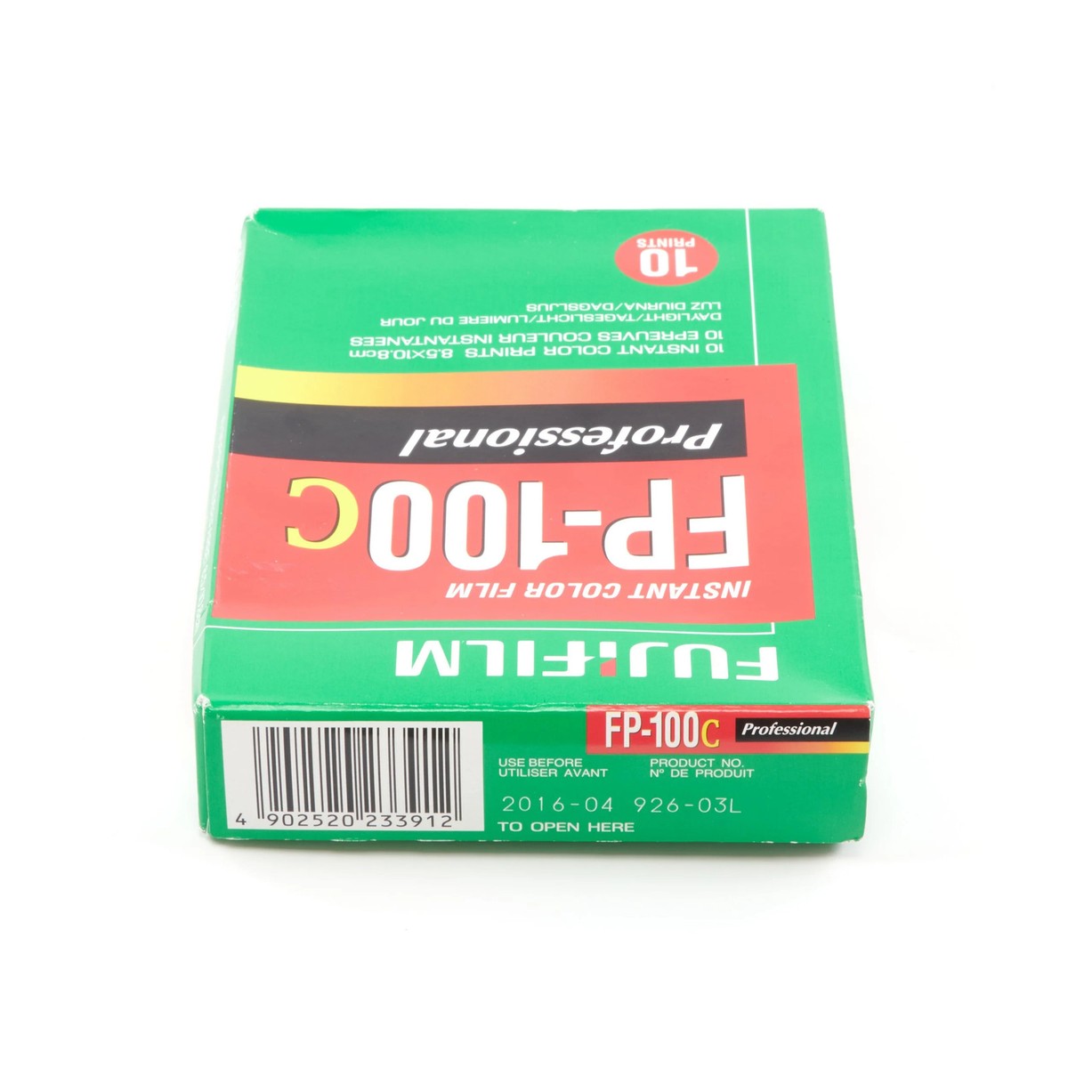 FUJIFILM FP-100C PROFESSIONAL INSTANT FILM EXP. DATE 2016-04 FP